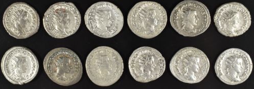 Roman Imperial coinage Military Anarchy AD235-270 Gordian III twelve silver Antoninianus, diameter