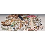 A collection of named costume jewellery including Avon, Napier, Sarah Coventry, Monet, Hollywood,