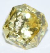A loose 0.36ct natural vivid yellow radiant cut diamond, with IGL certificate