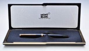 Montblanc cased fountain pen with 14ct gold nib
