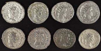 Roman Imperial coinage Military Anarchy AD235-270 Philip I eight silver Antoninianus, diameter 20mm