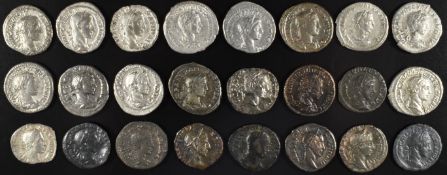 Roman Imperial coinage The Severan Dynasty AD193-235 Severus Alexander twenty four various Denarius,