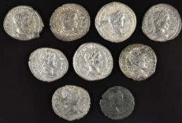Roman Imperial coinage The Severin Dynasty AD193-235 Elagabalus (218-222) eight various Denarius and