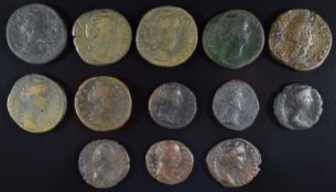 Roman Imperial coinage The Antonines AD138-193 Diva Faustina Senior thirteen bronze coins to include