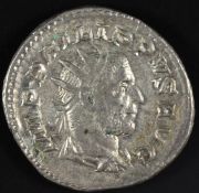 Roman Imperial coinage Military Anarchy AD235-270 Philip I (244-249) silver Antoninianus, obv