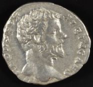 Roan Imperial coinage The Severan Dynasty AD193-235 Clodius Albinus (195-197) as Caesar silver