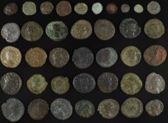 Roman Imperial coinage Military Anarchy AD235-270 Claudius II twenty eight bronze Antoninianus coins