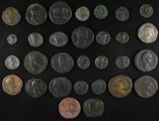 Roman Provincial coinage, AD198-217 thirty coins including Caracalla and Geta, all bronze but one