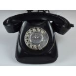 Retro mid century black AEI telephone