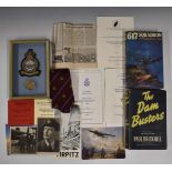 Royal Air Force WW2 617 Squadron Dambusters ephemera including the book The Dam Busters by Paul