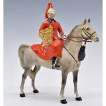 Beswick figure of a Life Guard on grey horse, H25cm