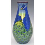 Dennis Chinaworks signed Sally Tuffin limited edition 4/40 covered flask vase decorated in the