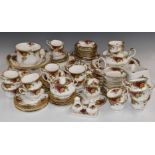 Approximately eighty eight pieces of Royal Albert Old Country Roses ceramics including cake stand,