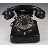 W48 vintage German Bakelite telephone