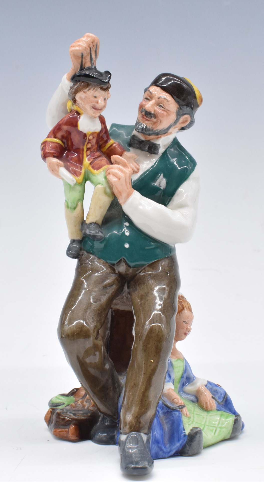 Three Royal Doulton character figures Puppet Maker, Mask Seller and Pied Piper, tallest 24cm - Image 4 of 4