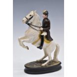 Beswick mounted figure of a Lipizzaner and rider, H26cm