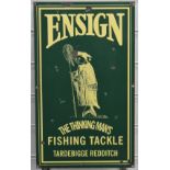 Enamel sign Ensign - The Thinking Man's Fishing Tackle, Redditch, L51 x W31cm