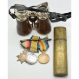 British Army WW1 medal trio comprising 1914/1915 Star, War Medal and Victory Medal named to 531