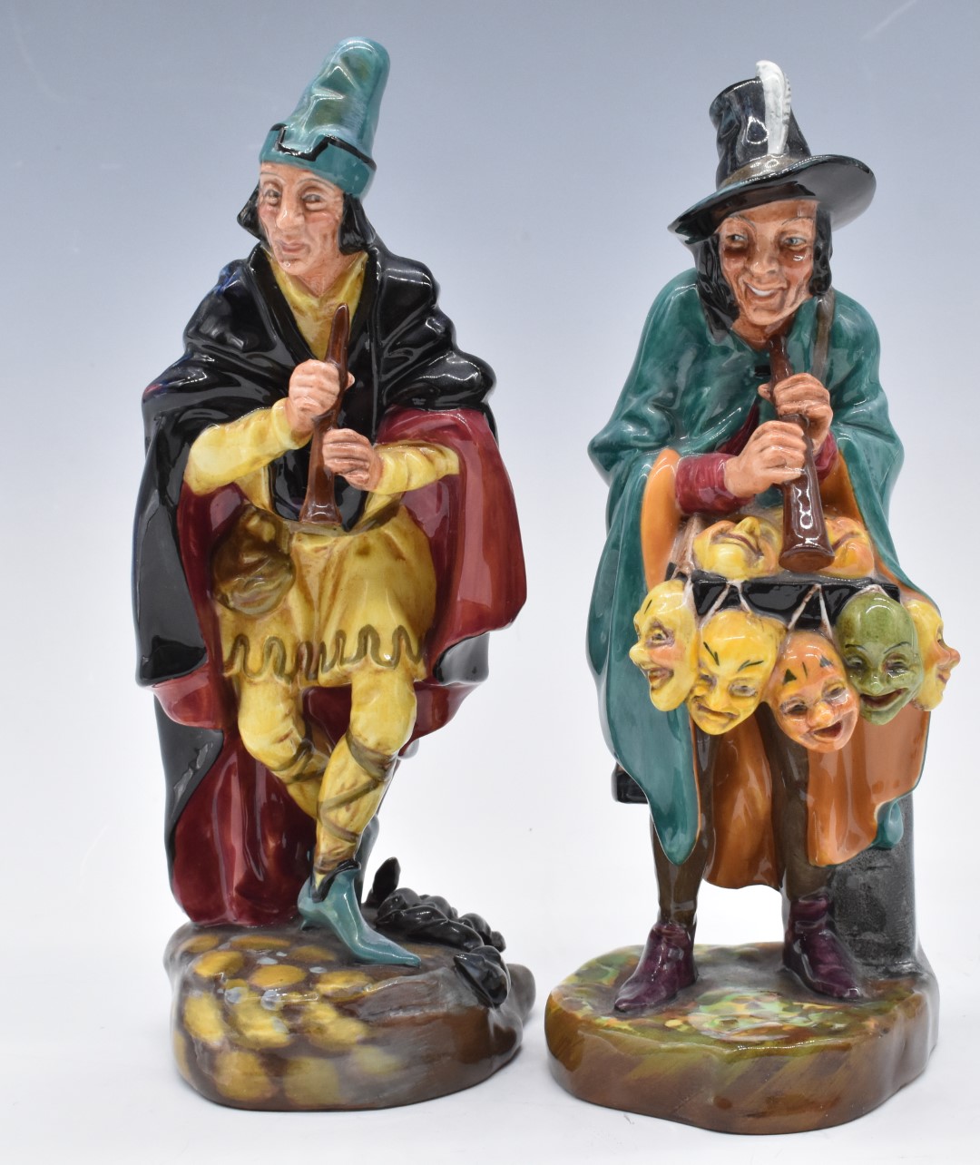 Three Royal Doulton character figures Puppet Maker, Mask Seller and Pied Piper, tallest 24cm - Image 2 of 4
