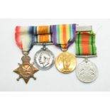 British Army WW1 medal trio comprising 1914/1915 Star named to 9911 L/Cpl W Phillips, South Wales