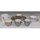 19thC porcelain including Worcester / Flight, Barr and Barr tea ware, Newhall cup and saucer and