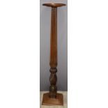 Mahogany torchère stand or similar, H148cm