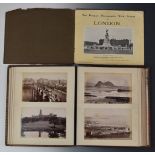 J Valentine Dundee leather bound album of photographs of Scottish scenery including Scott