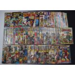 Seventy-five Marvel and similar The Avengers and other superhero comics dating from 1967 to 1975.