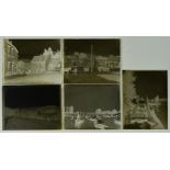 Early 20thC glass plate negatives to include coastal scenes, cottages, portraits of dogs and