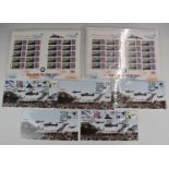 Five limited edition RAF covers (two flown) and two 'Vulcan to the sky' smiler sheets.