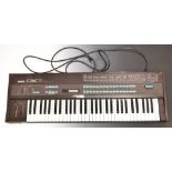 Yamaha DX7 digital synthesizer keyboard, 1985 model, serial number 107993, 'the most popular