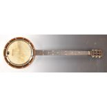 Windsor Ideal Model 9" zither banjo, overall length 91cm, in case