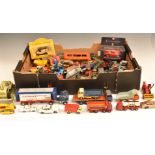 Over 100 Corgi, Dinky, Matchbox and similar diecast model vehicles and accessories including Corgi