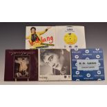 k.d. lang - Approximately 50 singles, some duplicates, generally EX