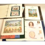 GB Commonwealth stamps, minisheets and covers collection in four folders with birds, binosaurs and