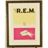 REM 'Now It's Overheard' signed limited edition (200/200) lithograph, 55 x 37cm framed and glazed