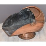 Victorian copper coal scuttle