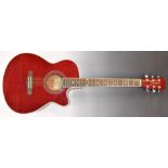 Tanglewood Discovery semi acoustic 'deluxe' guitar, serial number 071129042, model DBT SFCE TR