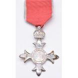 The Most Excellent Order of the British Empire MBE civilian award to Brian Chapman Frith, for