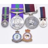 Royal Air Force medal pair comprising General Service Medal with clasp for Arabian Peninsular and