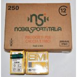 One-hundred-and-eighty 12 bore NSI Smini shotgun cartridges, all in original boxes. PLEASE NOTE THAT