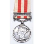 British Army Indian Mutiny Medal 1858 with clasp for Lucknow, named to Bugler William Taylor, 2nd