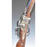 Pedersoli Sharps .40-90 falling block underlever action target rifle with folding long range