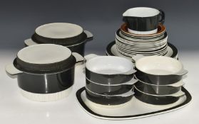 Approximately twenty nine pieces of Poole Pottery dinnerware including two tureens