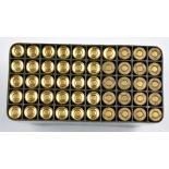 Fifty 7.62/ .308 rifle cartridges, in fitted box. PLEASE NOTE THAT A VALID RELEVANT FIREARMS/SHOTGUN