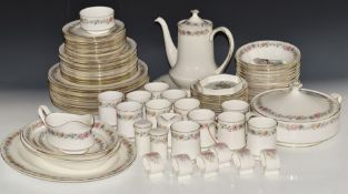 Approximately seventy five pieces of Paragon and Royal Albert Belinda dinner and teaware