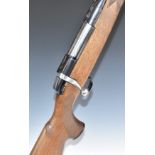 BSA .308 bolt-action rifle with chequered semi-pistol grip and forend, sling mounts, raised cheek-