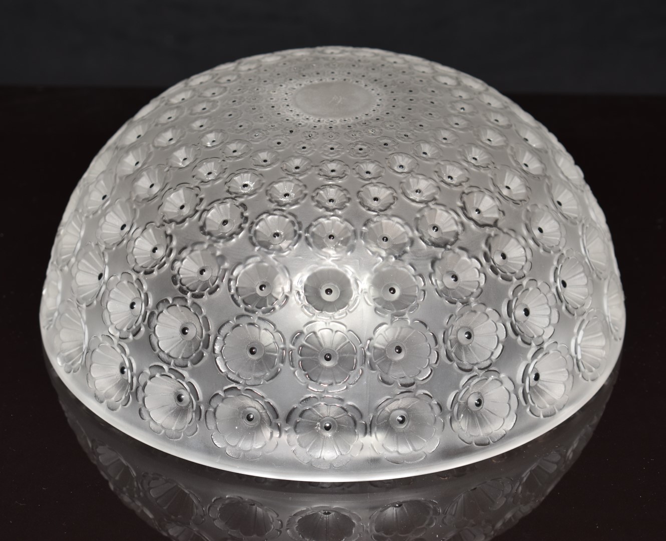 Lalique Nemours glass bowl, signed 'Lalique France' to base, 25cm in diameter - Image 3 of 4