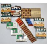 Over 200 12 bore shotgun cartridges including Eley-Kynoch War-Time Issue, Gamebore Clear Pigeon,