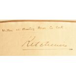 Autograph of Herbert Kitchener, written at Bantry House, County Cork in a book with further